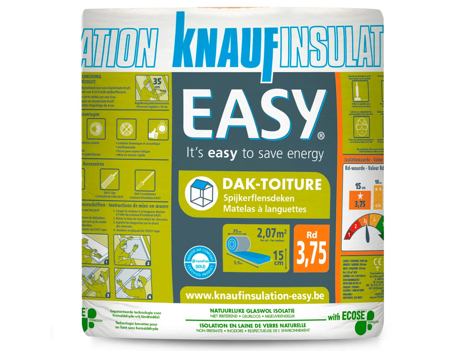 SPIJKERFLENS KNAUF EASY ROL