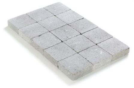 BETONKLINKER - getrommeld 15x15 - dikte: 5cm. | pavés tambourinés   2e keus