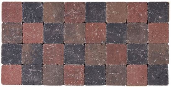 BETONKLINKER - getrommeld 15x15 - dikte: 5cm. | pavés tambourinés 